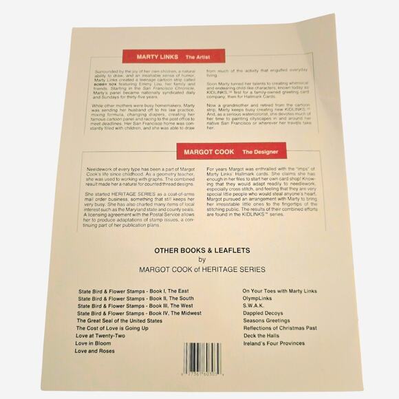 Marty Links Merry Christmas Cross Stitch Pattern Booklet #3027 10 Designs - Picture 4 of 4